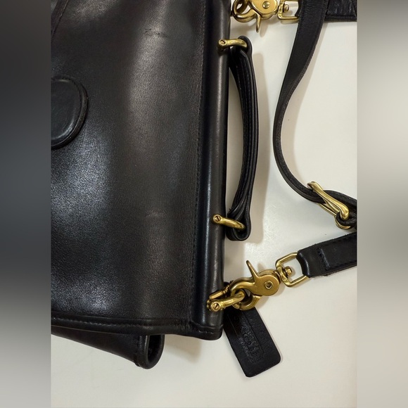Coach Classic Black Willis Top Handle Crossbody Bag Style No. 9927 - Picture 6 of 14